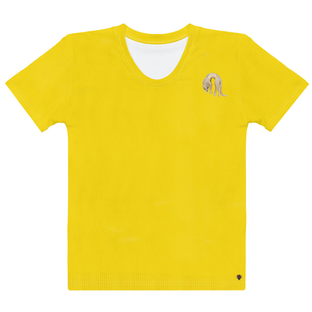 Dramatic Yellow T-En Vogue with long life Printed Jewelry. Pre-order.