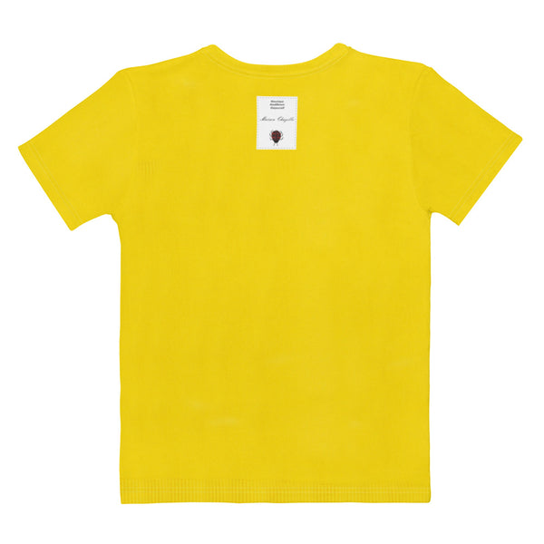 Dramatic Yellow T-En Vogue with long life Printed Jewelry. Pre-order.